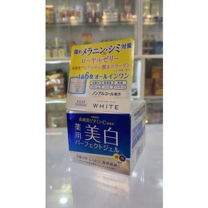Kem dưỡng trắng da KOSE Moisture Mild White Perfect Gel 6in1 (100g)