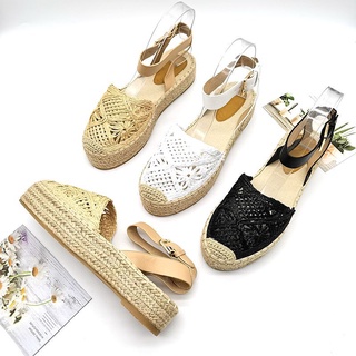 Cost-dance Giày Sandal Bệt Xỏ Ngón Dệt Sợi Rơm Dày Thoáng Khí Thoải Mái Hàng Ưu Đãi Năm 2021 Cho Nữ