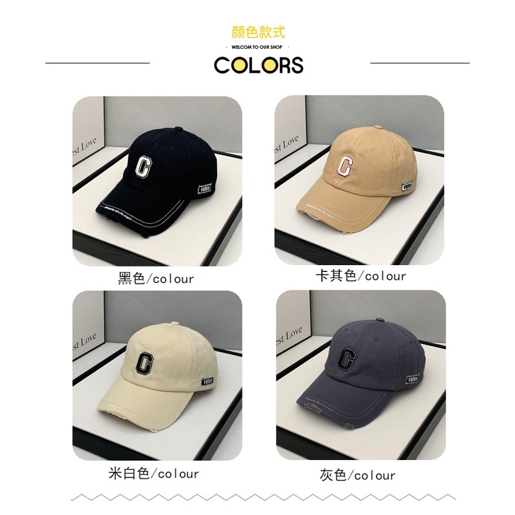 Mũ Lưỡi Trai Mềm Mại In Chữ G Phong Cách Hàn Quốc Dễ Phối Đồ Thời Trang Bốn Mùa Cho Cặp Đôi