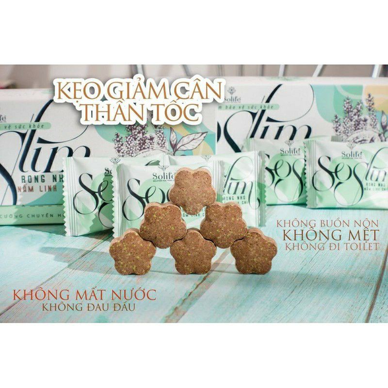 [Giá Sỉ] kẹo giảm cân rong nho nấm linh chi soslim siêu giảm cân hiệu quả an toàn