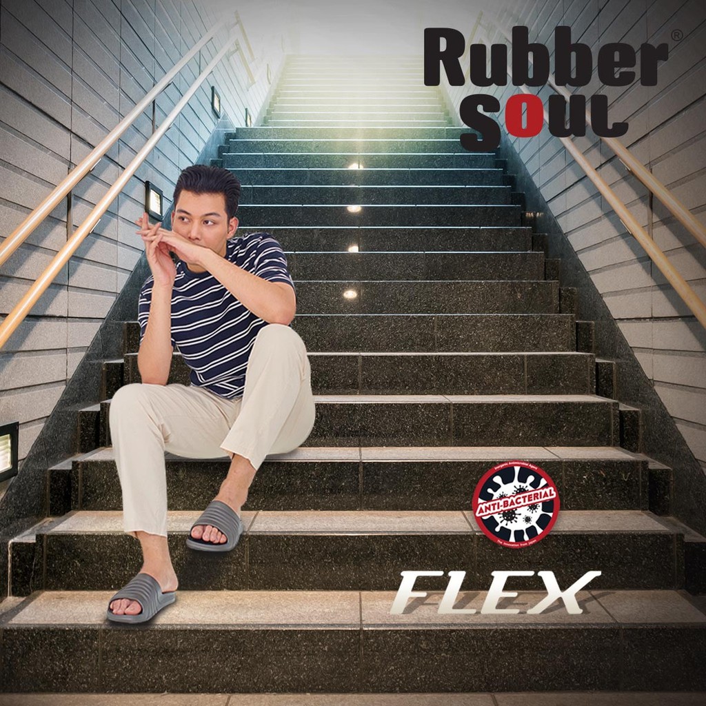 Dép Thái Lan nam đúc quai ngang cao su siêu mềm, siêu nhẹ RUBBER SOUL - FLEX