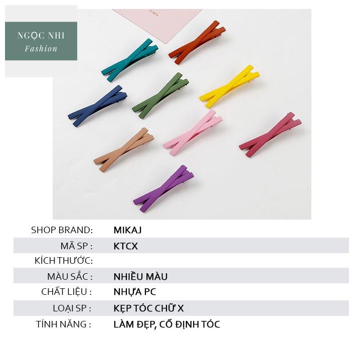 Kẹp tóc mái hàn quốc hot trend cute cho bé nữ mini nhỏ 1k chữ X nhiều màu giá rẻ