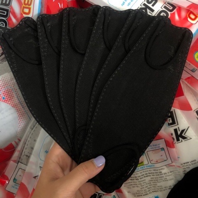 KHẨU TRANG LANDMASK 3D KF94 (giá 6c/ gói) ĐEN- than hoạt tính | BigBuy360 - bigbuy360.vn