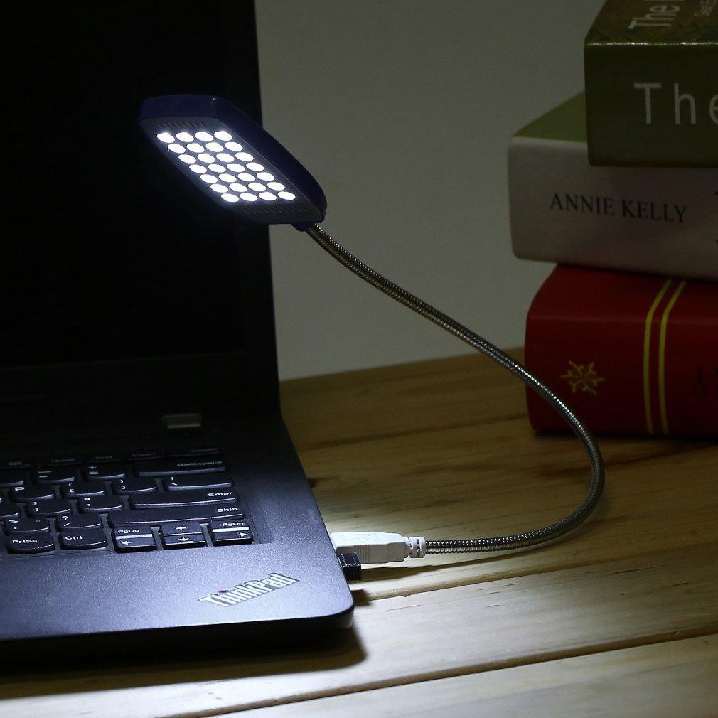 Đèn LED 28 bóng siêu sáng cổng USB (Màu ngẫu nhiên) đèn led để bàn xoay 360 cao cấp