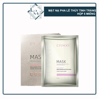 (HÀNG CHÍNH HÃNG) Mặt Nạ Pha Lê Thủy Tinh Dưỡng Trắng & Săn Chắc Da CIYAOO (Hộp 5 Miếng) QX0018