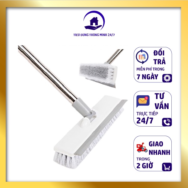 Chổi Chà Sàn Thông Minh 2 Mặt Dài 115cm