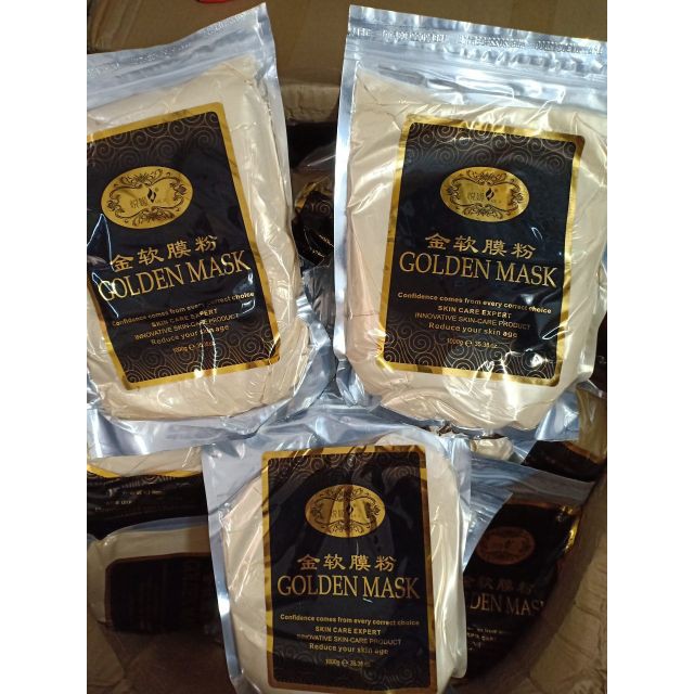 BỘT ĐẮP MẶT NẠ COLLAGEN TINH CHẤT VÀNG 24K GOLD GÓI 100GR hàng cao cấp