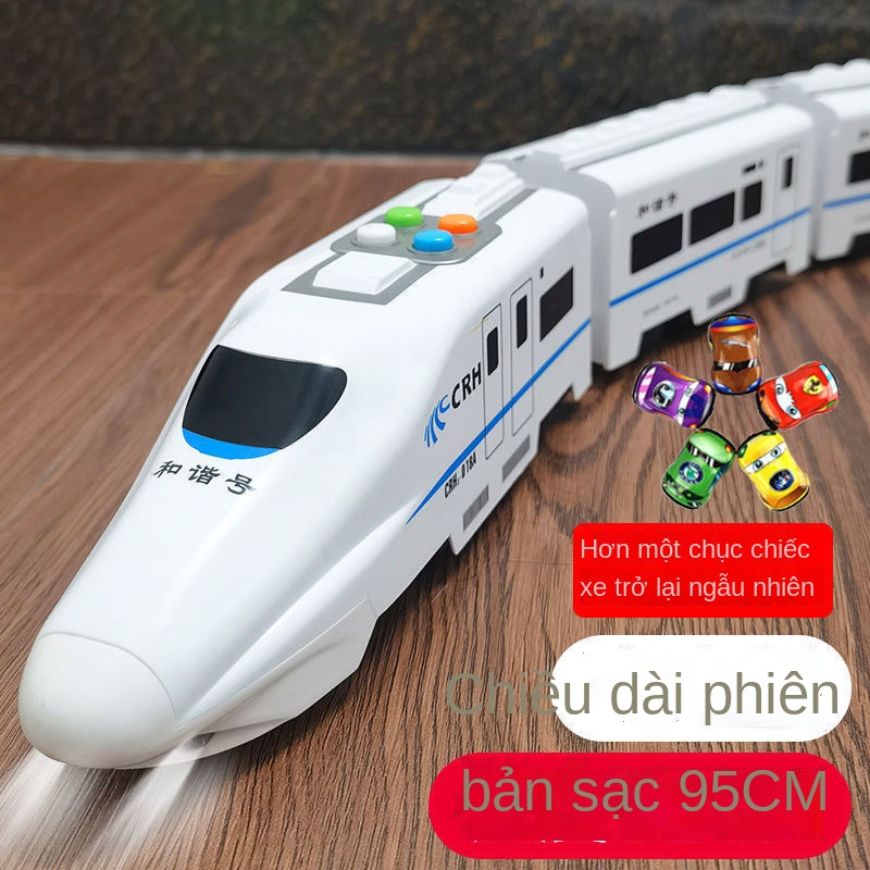 HĐồ chơi trẻ em hài hòa lớn mô phỏng câu đố tàu lửa cao tốc hình xe cậu bé món quà sinh nhật
