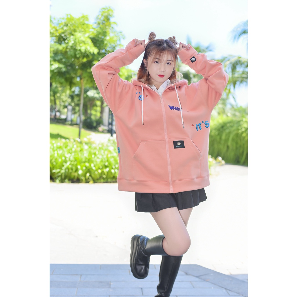 ÁO KHOÁC TARBO.CLUB - HOODEI ZIP IT'S WHAT IT'S DÀNH CHO NAM NỮ - Nỉ LOCAL BRAND