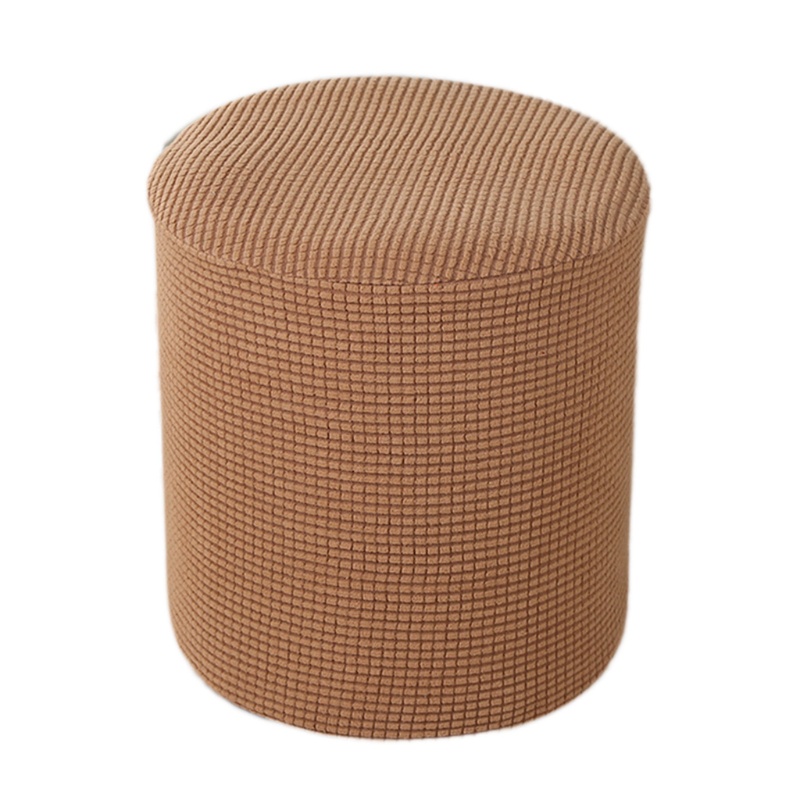 Aoto Đệm Gác Chân Nhung Trơn Co Giãn Kết Cấu Waffle Hình Tròn Hiện Đại