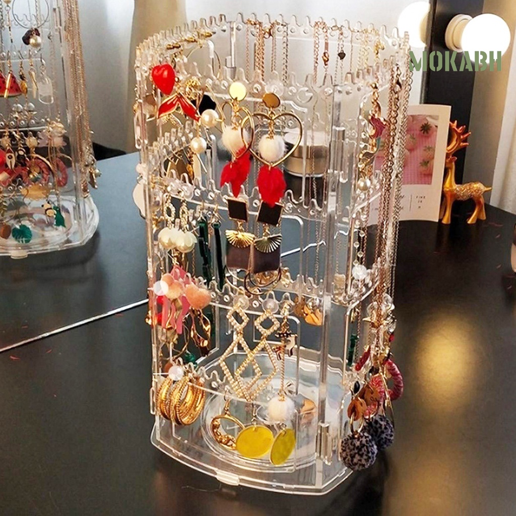 [Mới] 1 Bộ Kệ Trưng Bày Trang Sức Xoay 360 Độ Dùng Hàng Ngày