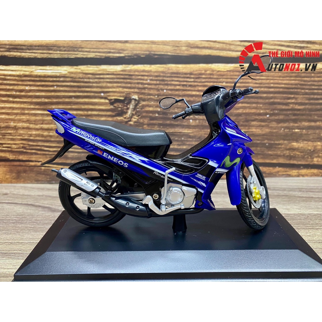 MÔ HÌNH XE YAZ YAMAHA 125ZR MOVISTAR 1:12 DEALER 7982