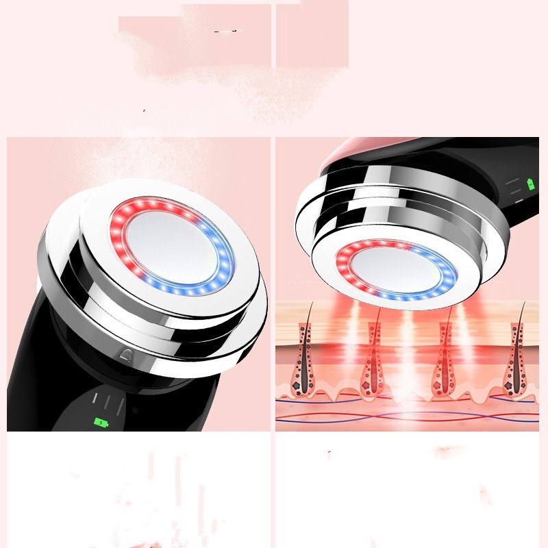 Điện di siêu âm，Mát xa ánh sáng đỏ và xanh lam trẻ hóa da EMS photon