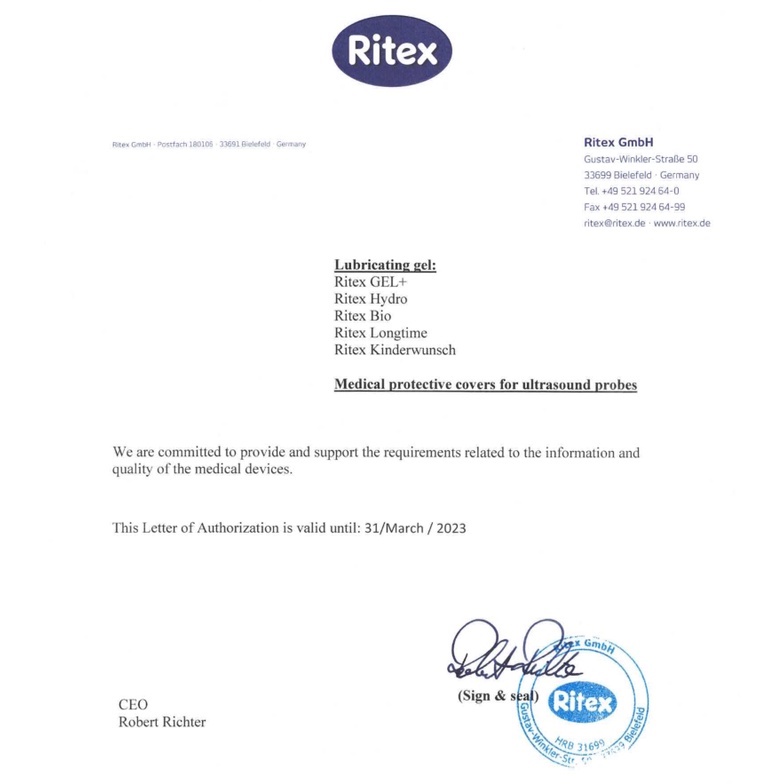 Gel bôi trơn, tuýp tạo môi trường  Ritex  Kinderwunsch hỗ trợ mang thai tự nhiên hộp 8 tuýp 4ml