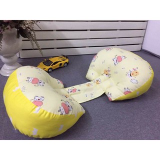 Gối ôm bà bầu cánh tiên nâng bụng bà bầu,mẫu vàng vương miện
