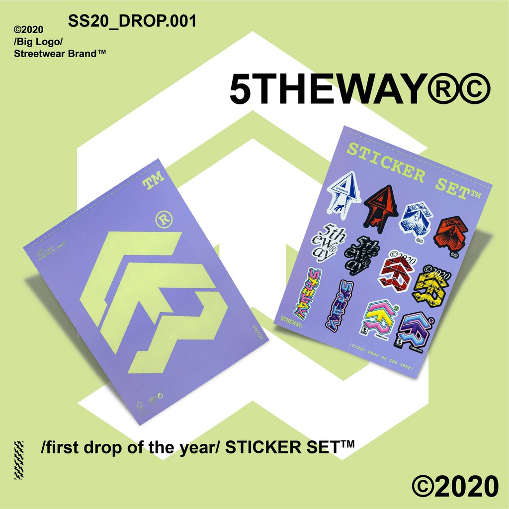 5THEWAY®  /first drop of the year/ STICKER SET™ aka Bộ Nhãn Dán Sticker 5THEWAY