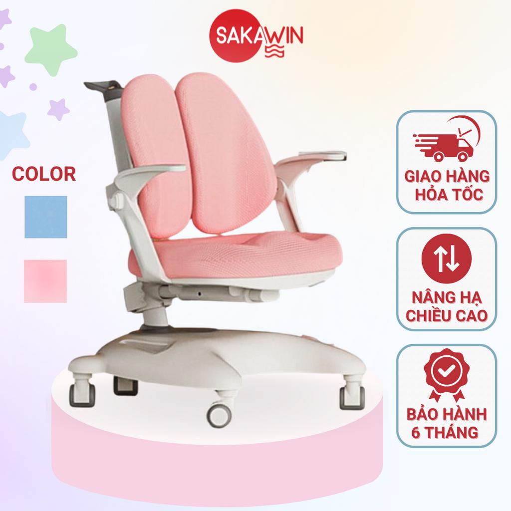 Ghế ngồi học chống gù Sakawin G3, Ghế học sinh cao cấp, Nâng hạ chiều cao linh hoạt