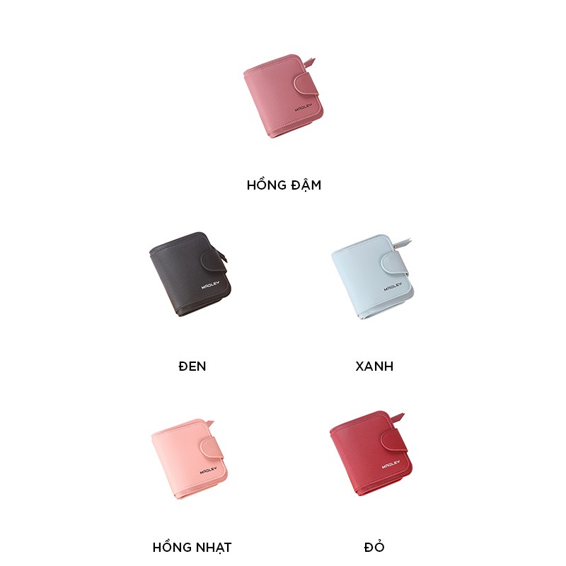 [Mã WABRWB24 giảm 30K đơn 99K] Ví nữ nhỏ ngắn bỏ túi MADLEY nhiều ngăn cao cấp đựng tiền cute dễ thương LUVADO VD396 | BigBuy360 - bigbuy360.vn
