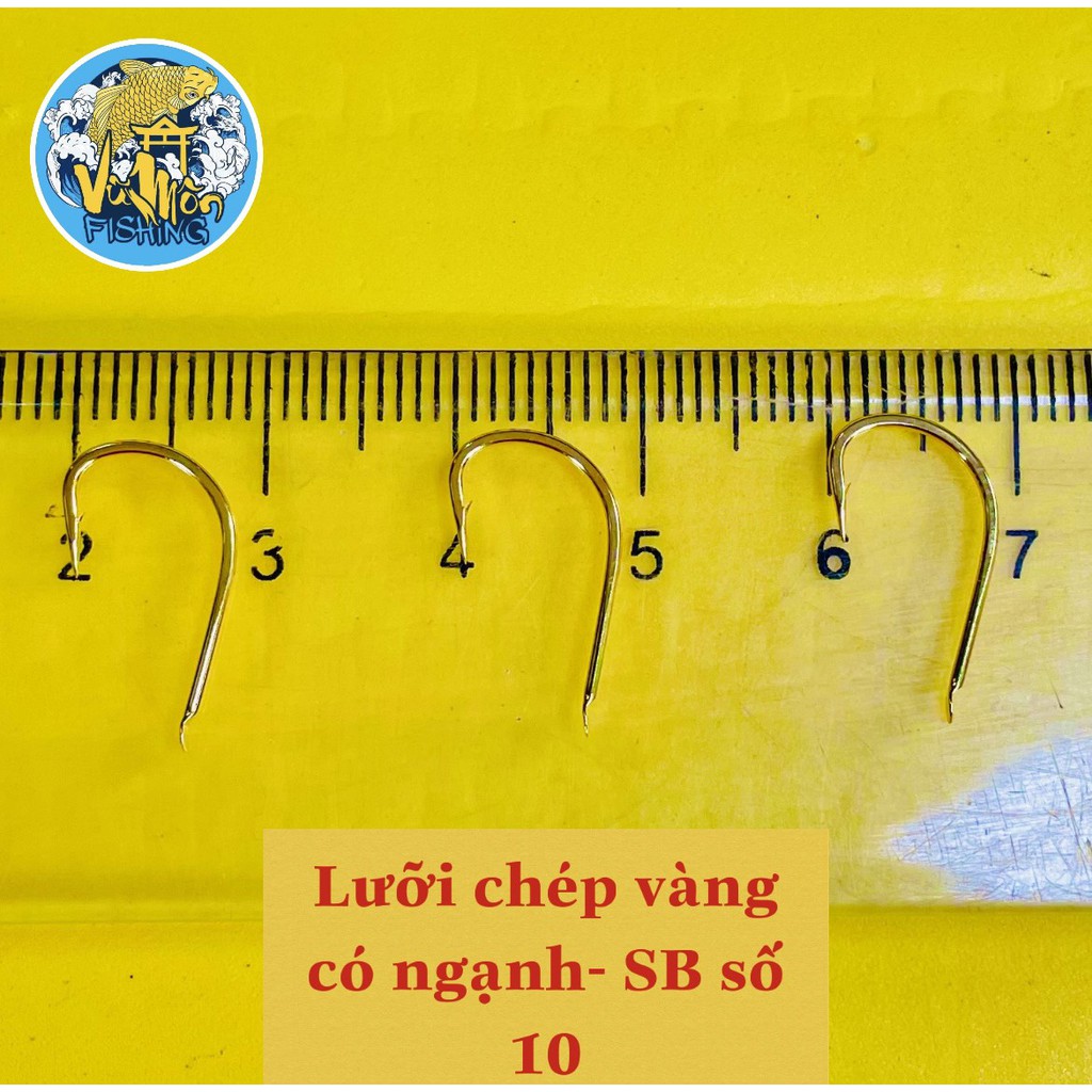 Lưỡi câu cá dáng chép Siêu bén (30c) | Lưỡi có ngạnh Song Bảo- Vũ Môn fishing