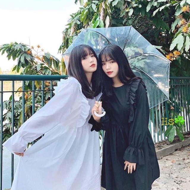 Váy baby bèo buộc dây HSU1