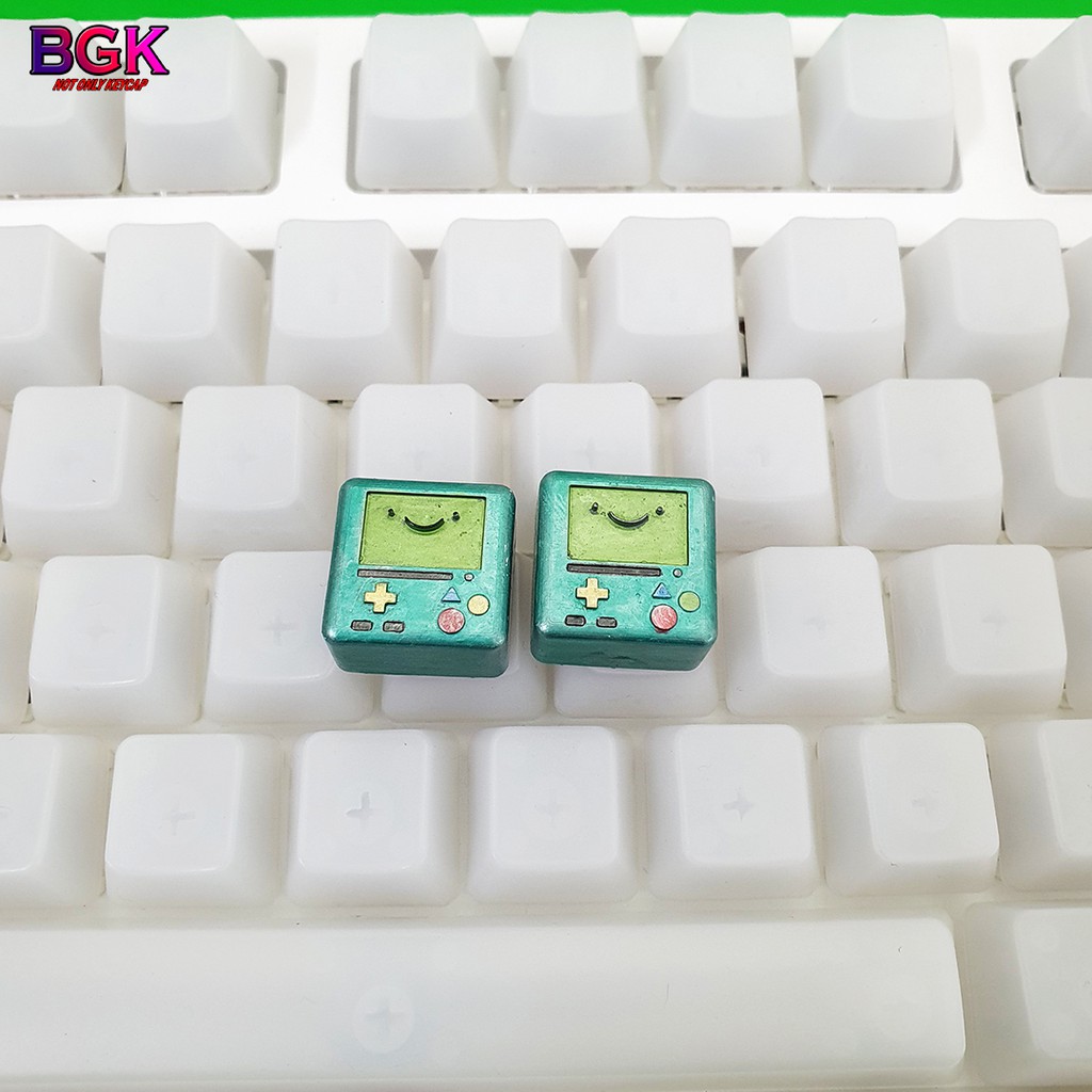 Keycap Lẻ BMO người máy trong Adventure Time ( keycap resin độc lạ )( Keycap Artisan )