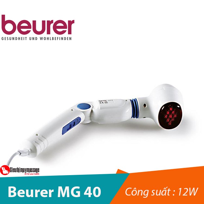 MÁY MATXA CẦM TAY CÓ ĐÈN HỒNG NGOẠI MG40 (BEURER - ĐỨC)