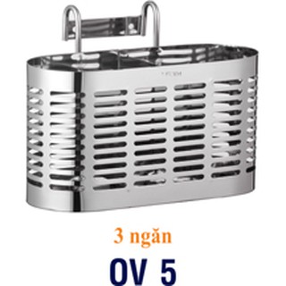 ống đựng đũa muỗng 3 ngăn inox 304 cao cấp.
