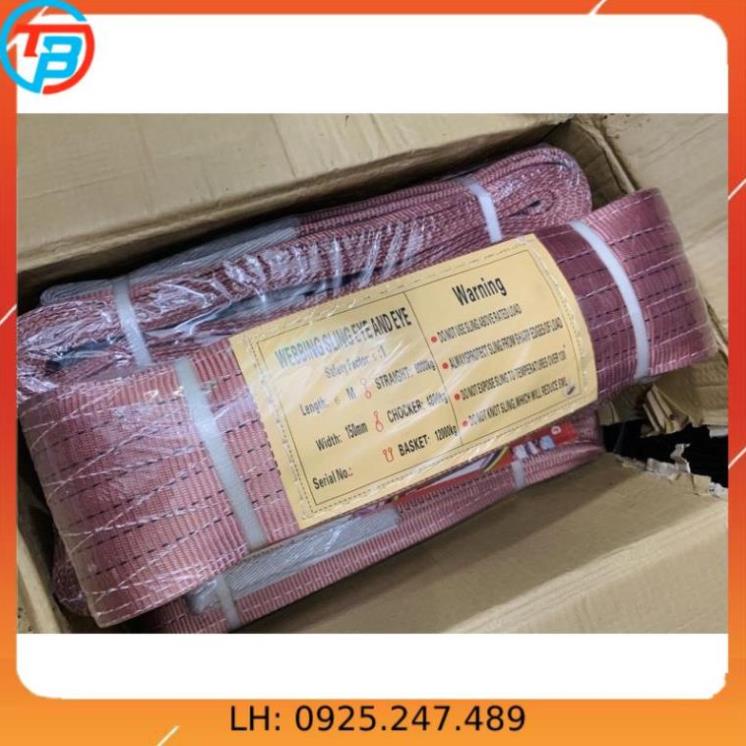 Dây Cáp Vải Cẩu Hàng 10 Tấn - 8 Mét cáp thép Thái Bình Vina