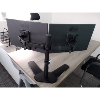 Giá đỡ 2 Màn Hình Máy Tính Để Bàn Đứng Đôi Tay 360 Độ cho màn hình 10-27inch- M042 xoay 360 độ giá rẻ