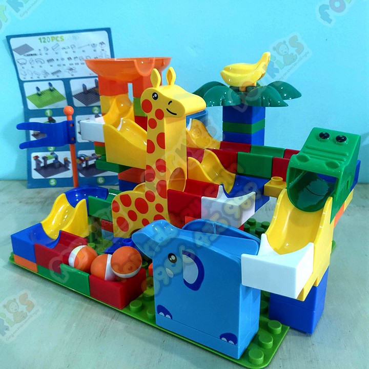 Lego, Lego lắp ráp mô hình, mô hình lắp ráp 120 chi tiết công viên động vật, lego con vật, lego xếp hình, đồ chơi cho bé