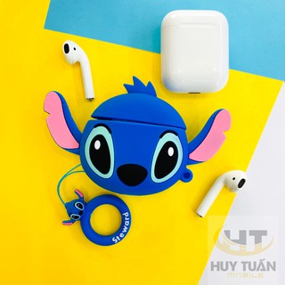 [FREESHIP ĐH>50K] Ốp Tai Nghe AirPod 1/2/i11/i12/i18/i100 STICH XANH TAI VỂNH