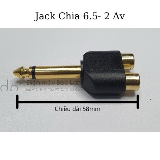 Jack Chuyển 6 Ly Ra 2 Cổng Av Xi Vàng