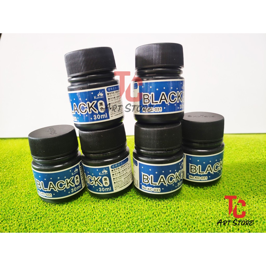 Mực vẽ KUELOX Kháng Nước (Đen, 30ml) Vẽ Skyists, manga...