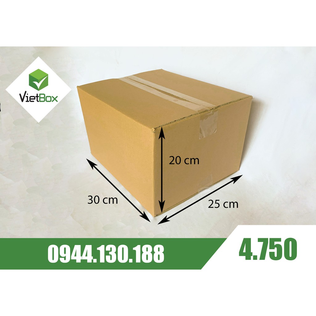 10 hộp carton 30x25x20