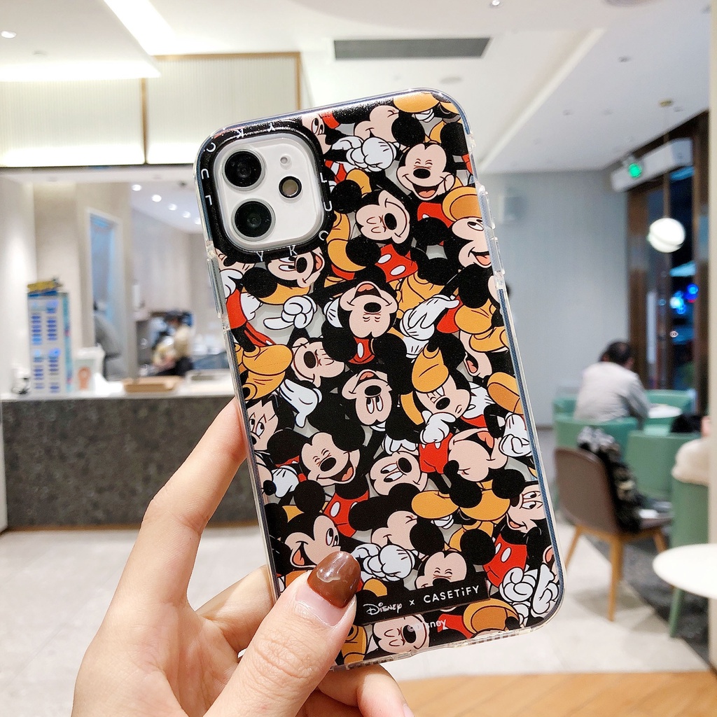 Ốp Điện Thoại Bảo Vệ Toàn Diện Chống Sốc In Hình Chuột Mickey Cho iPhone 13/12/11/XS/X/8/7