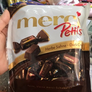 (Thanh lý)Kẹo socola Merci dark cream 125gr ( date 1.8.2019)