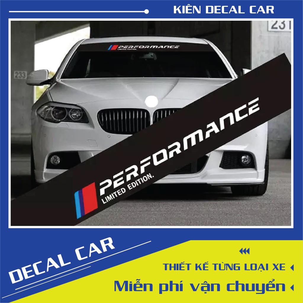Tem dán kính lái chống nắng ô tô Performance phong cách thể thao