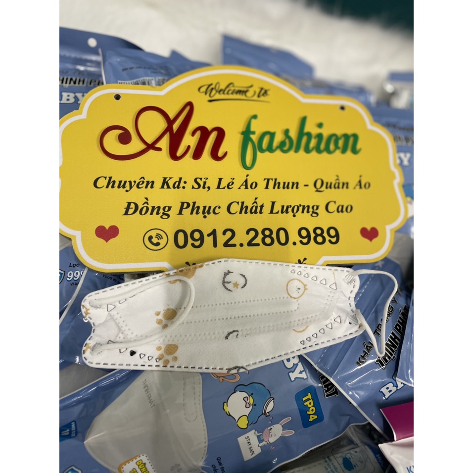 Khẩu trang giành cho em bé đủ kiểu dễ thương cao cấp _ hình chụp thật