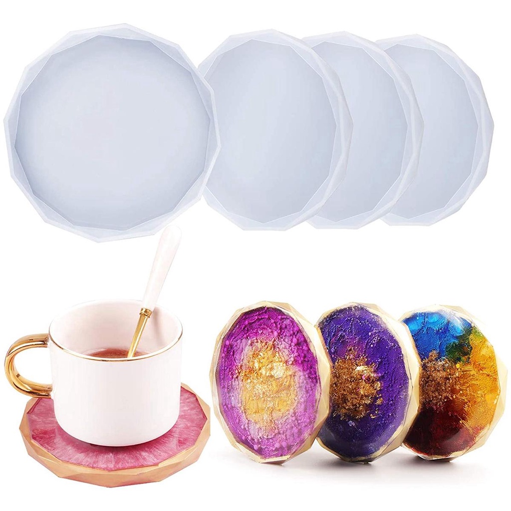 Khuôn Silicone Làm Đất Sét Thủ Công Hình Tròn