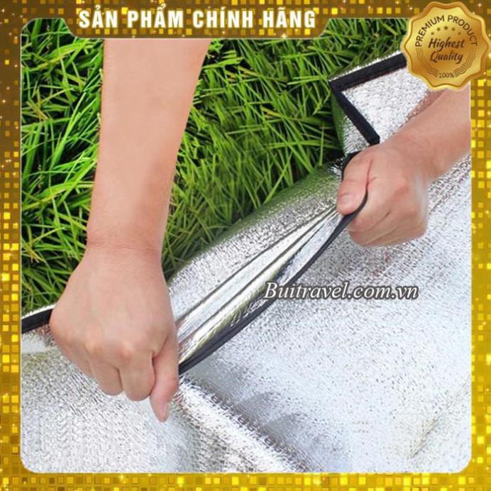 Thảm trải du lịch cách nhiệt tráng bạc GL4112. Thảm tráng bạc 2 lớp chống thấm