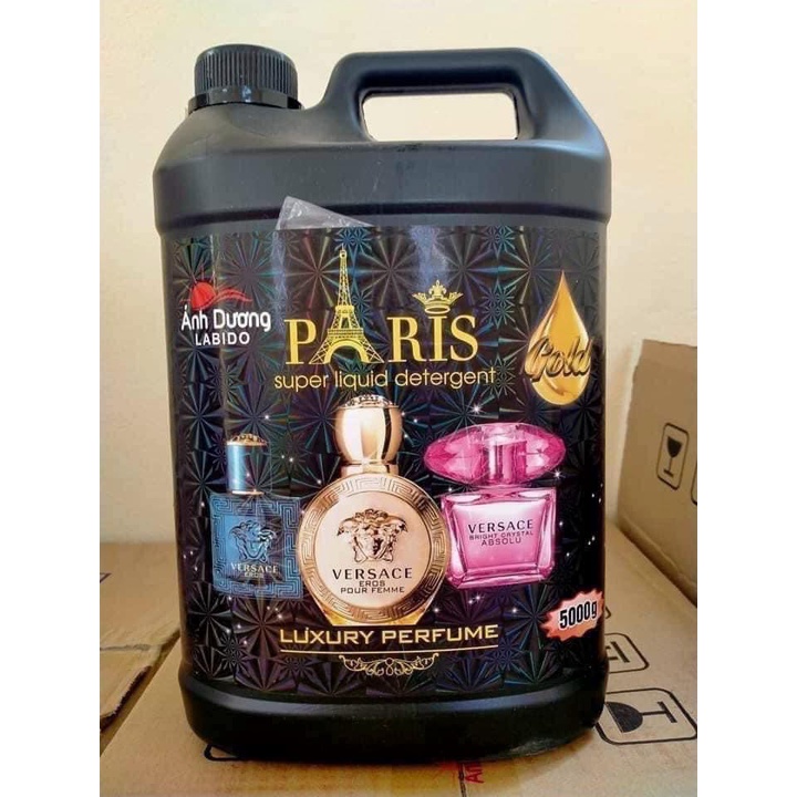 [ HÀNG CHÍNH HÃNG ] Nước Giặt Xả Paris Hương Nước Hoa 5000ml, Không Hoá Chất, An Toàn Cho Da, Tẩy Siêu Sạch