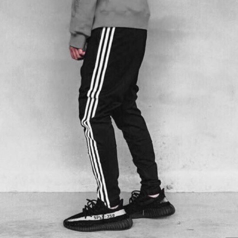 QUẦN THỂ THAO NAM - QUẦN JOGGER NAM NỮ 3 SỌC VẢI THUN CAO CẤP