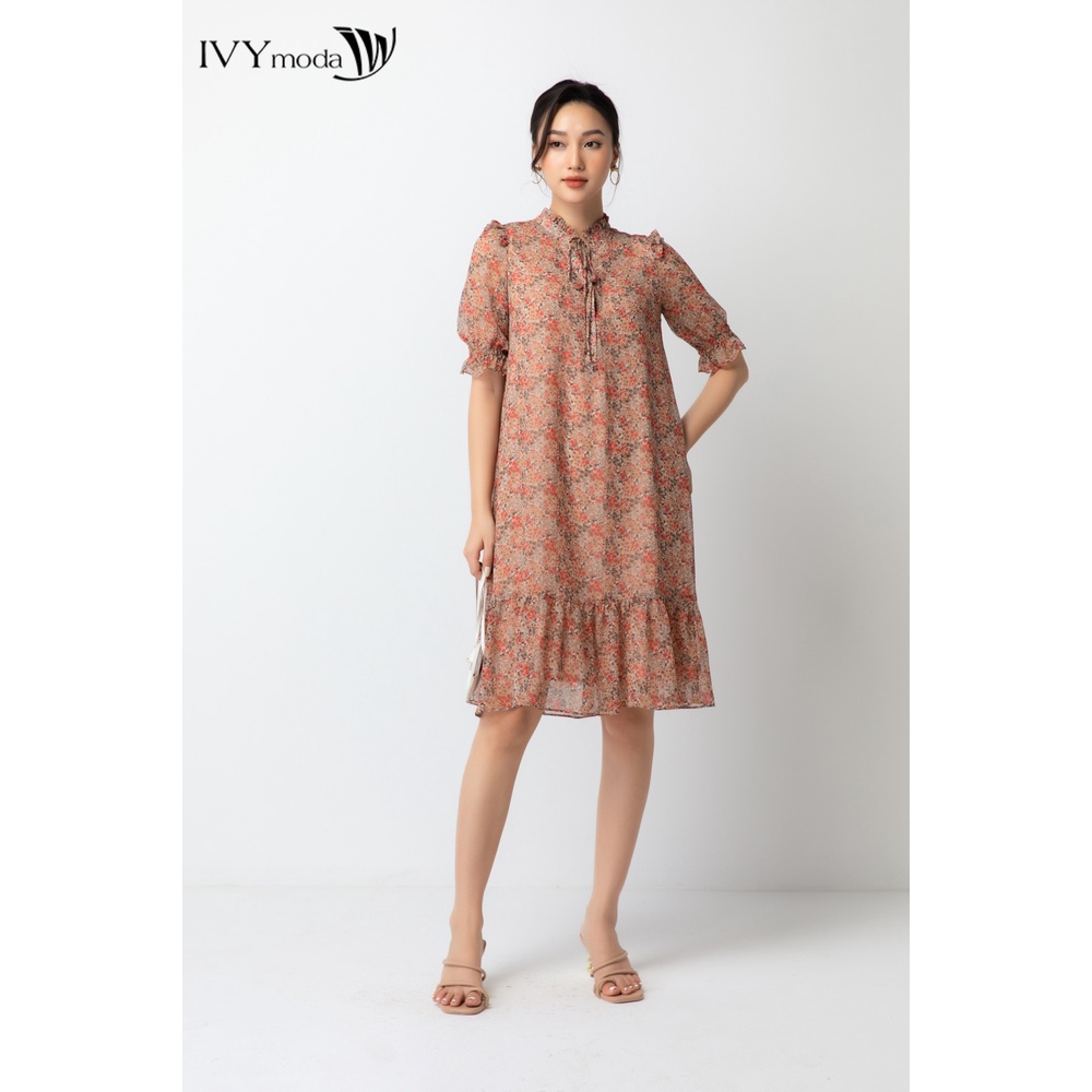 Đầm Chiffon thắt dây IVY moda MS 48M6291
