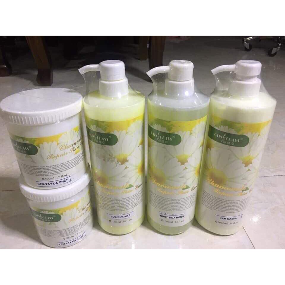 Bộ chăm sóc da hoa cúc chuyên dùng cho spa cao cấp