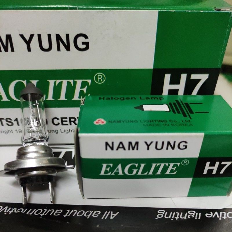 Bóng H7 24V 100W. Bóng  đèn ô tô Con Ó (EAGLEYE NAM YUNG). Chuyên các loại bóng đèn halogen giá sỉ