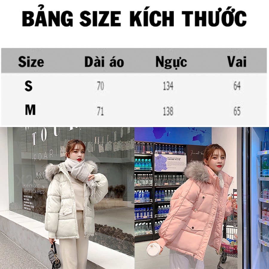 Áo phao ấm mũ có lông Shop Haul - AP-G04