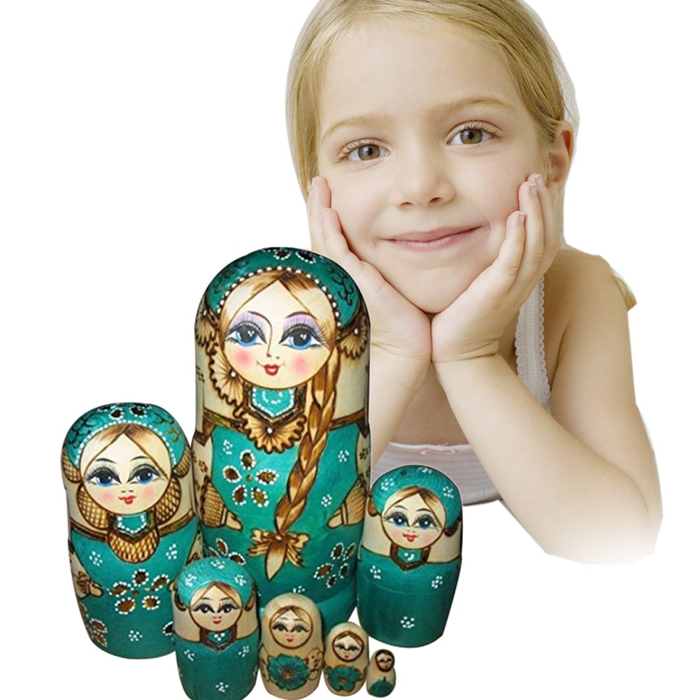 Bộ 7 Búp bê Nga Matryoshka bằng gỗ