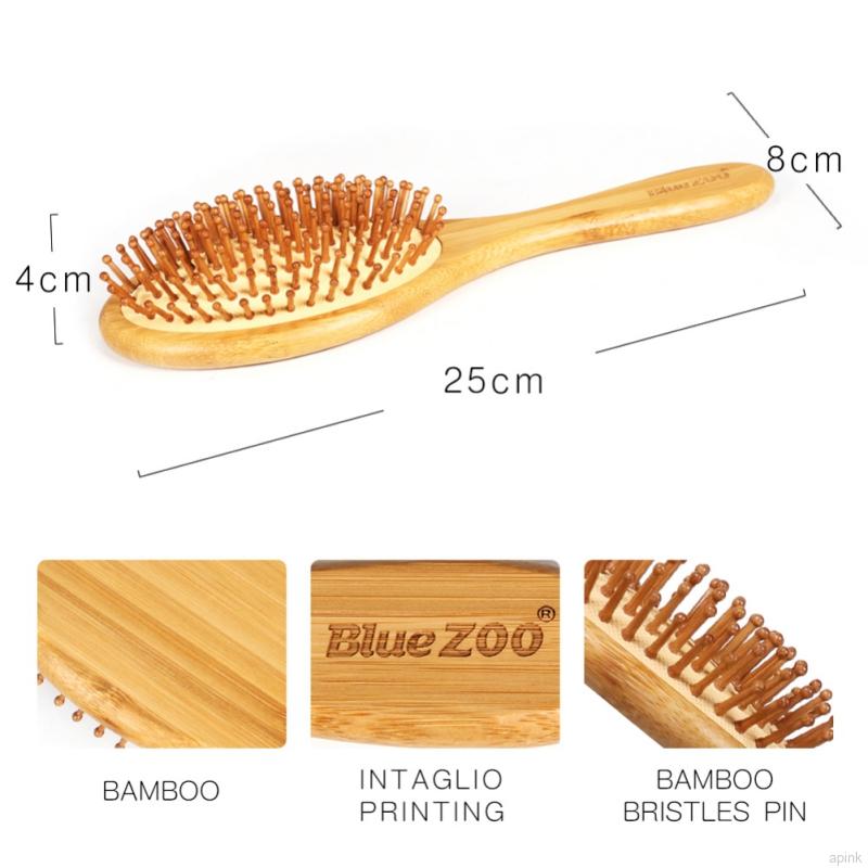 Lược Chải Tóc Mát Xa Da Đầu Bằng Gỗ Tre