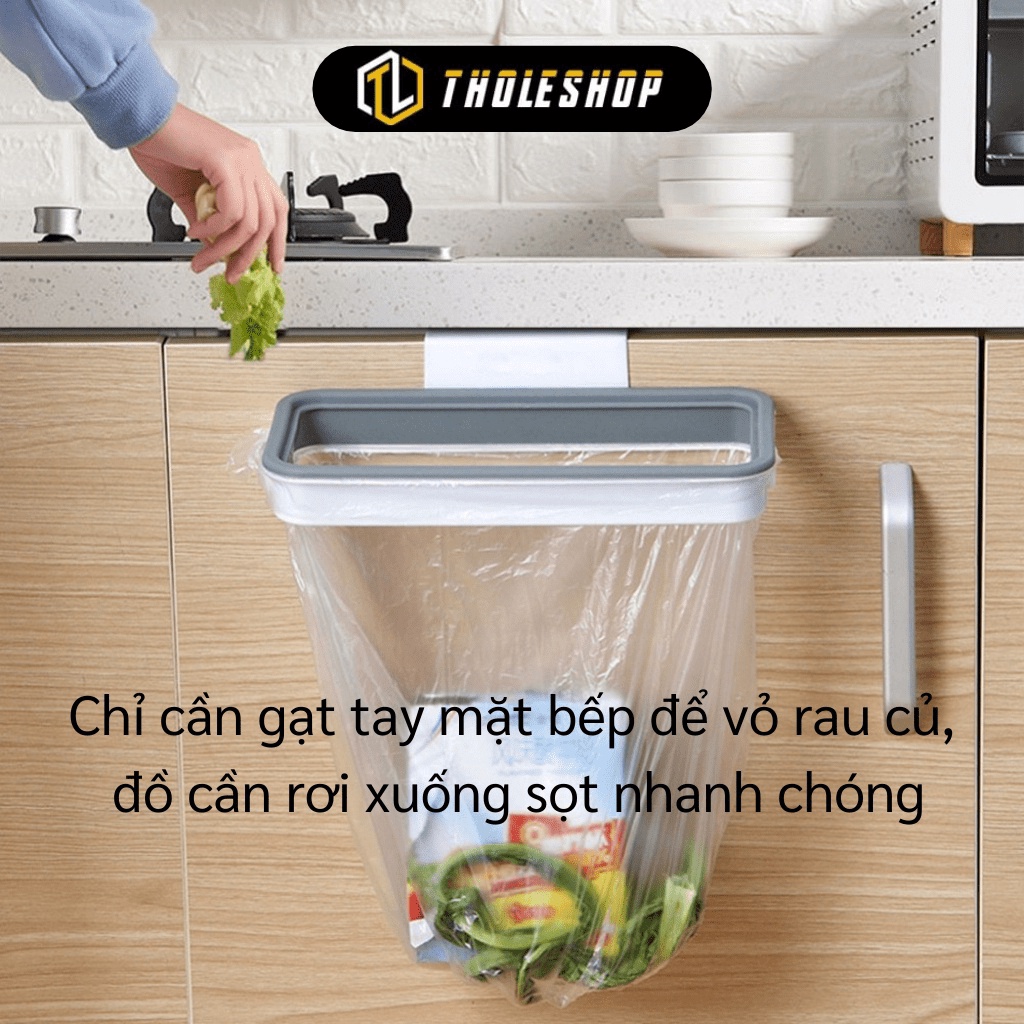 [SGD] Giá Treo Túi Rác Attach A Trash - Khung Nhựa Treo Túi Đựng Rác Cài Cửa Tủ Có Nắp 3777