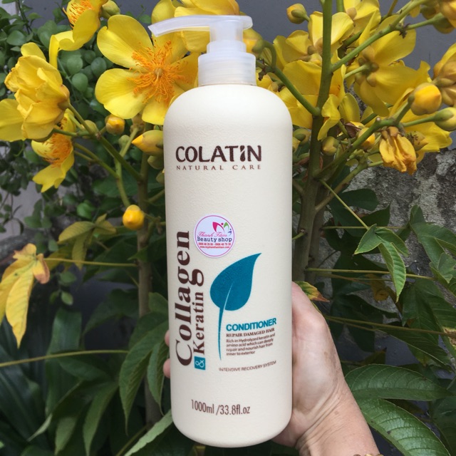 Dầu xả Colatin Collagen Keratin tơ tằm 1000ml